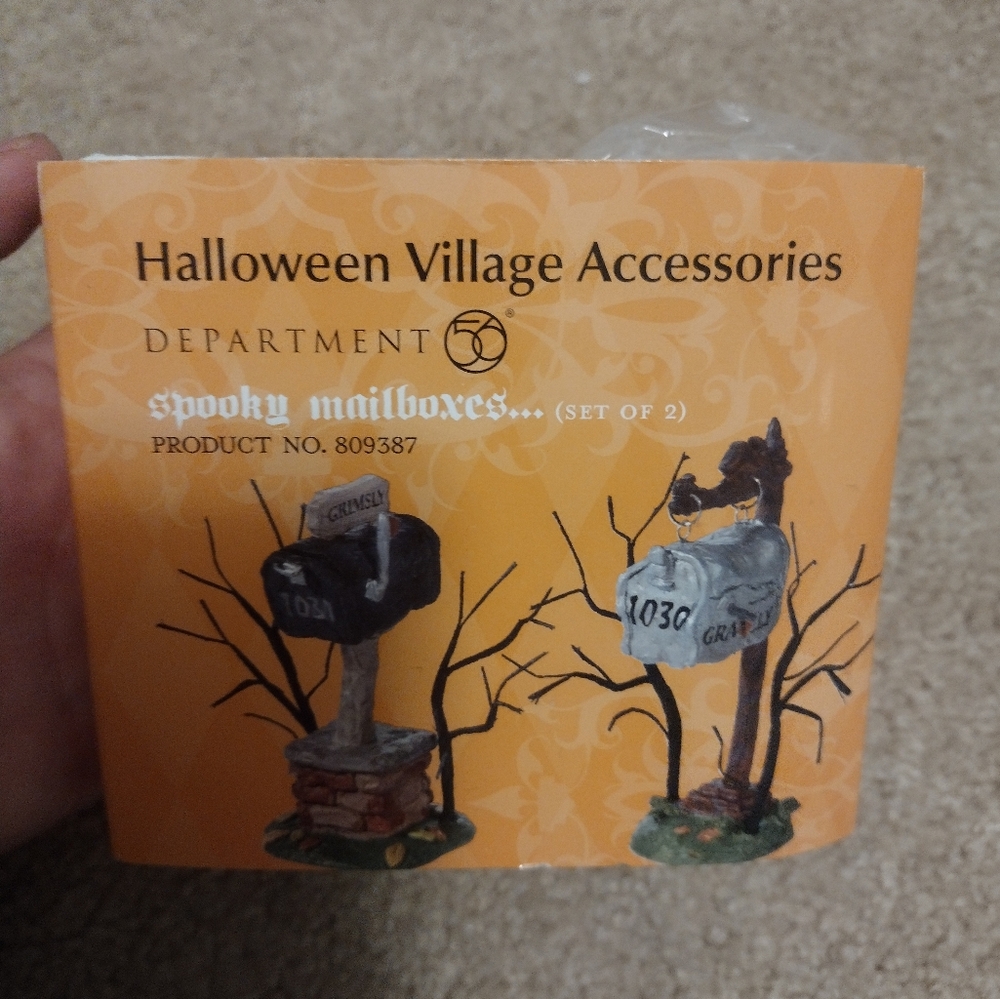 Department 56 Snow Village Halloween Spooky Mailboxes 809387